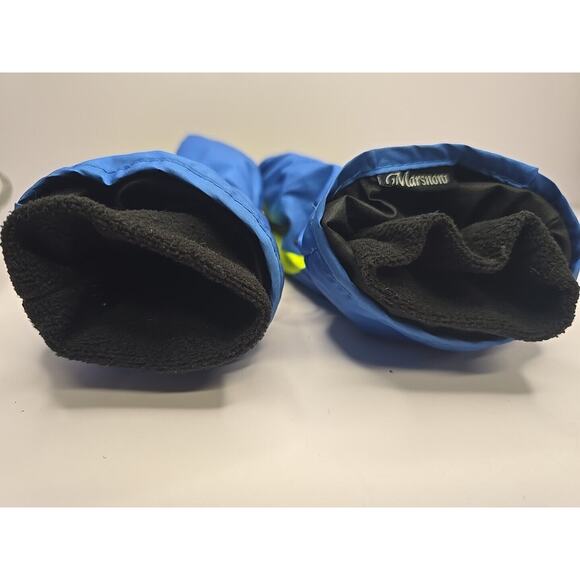 Marsnow Childrens Nylon Gloves Fleece Lined Blue,Black, And Yellow - Picture 5 of 5